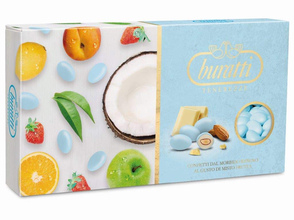 Buratti Confetti Tenerezze Blue Fruits Chocolate Coated Almonds, 1 kg