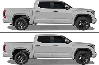 SlickMod Chrome Delete Blackout Vinyl Overlay for 2022-2024 Toyota Tundra Window Trim (Gloss Black)