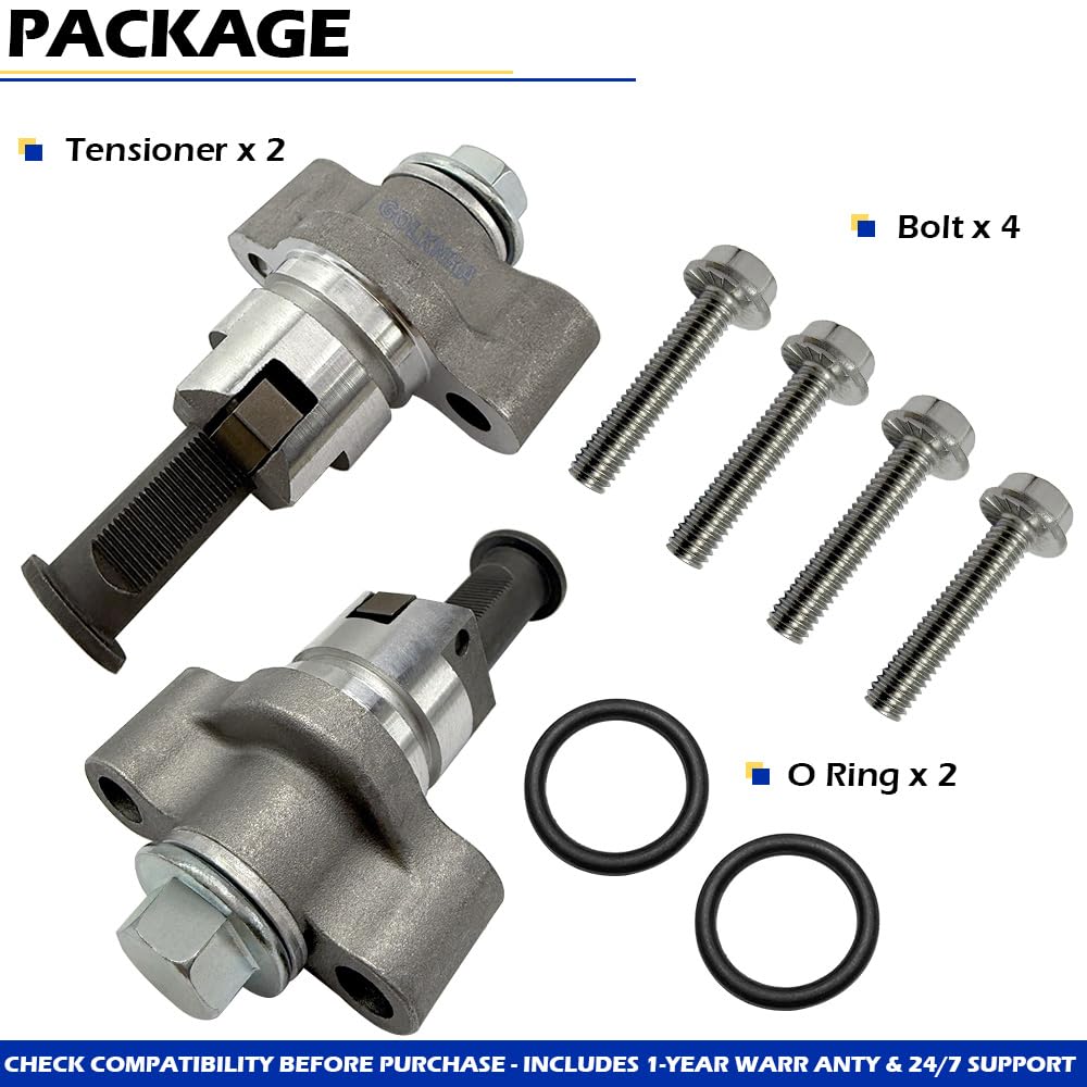 Cam Chain Camshaft Tensioner Compatible with Kawasaki Brute Force 650 750 KFX700 Prairie 650 700 Teryx Teryx4 750 800 OEM# 12048-1176 132BA0630 92057-0186