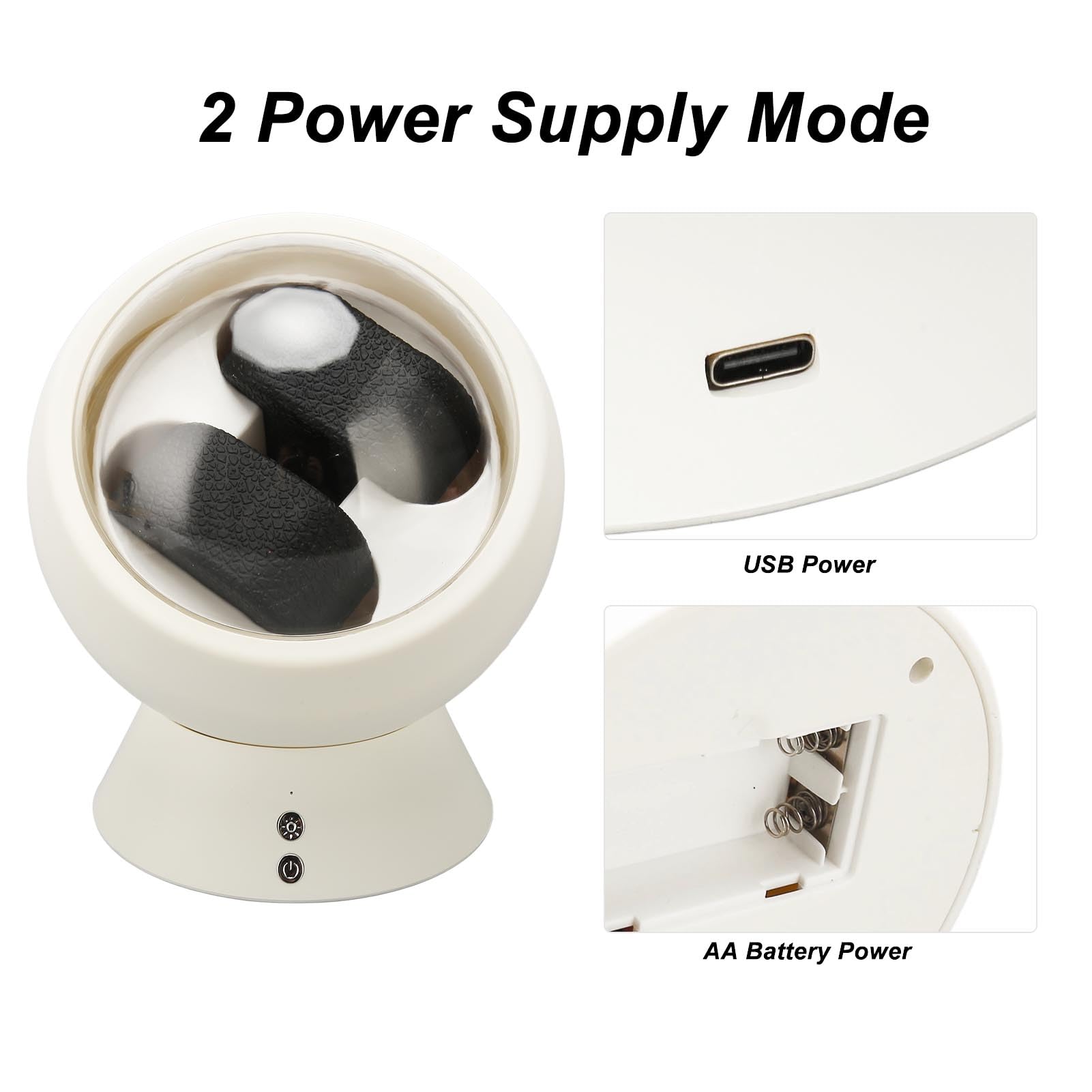 Jiawu Wyjątkowo Cicha Podwójna Automatyczna Nakręcarka Zegarków, Diody LED, Silnik Antymagnetyczny, Przezroczyste Okienko, Kabel USB, Odpowiednia do Większości Rozmiarów Zegarków, materiał ABS