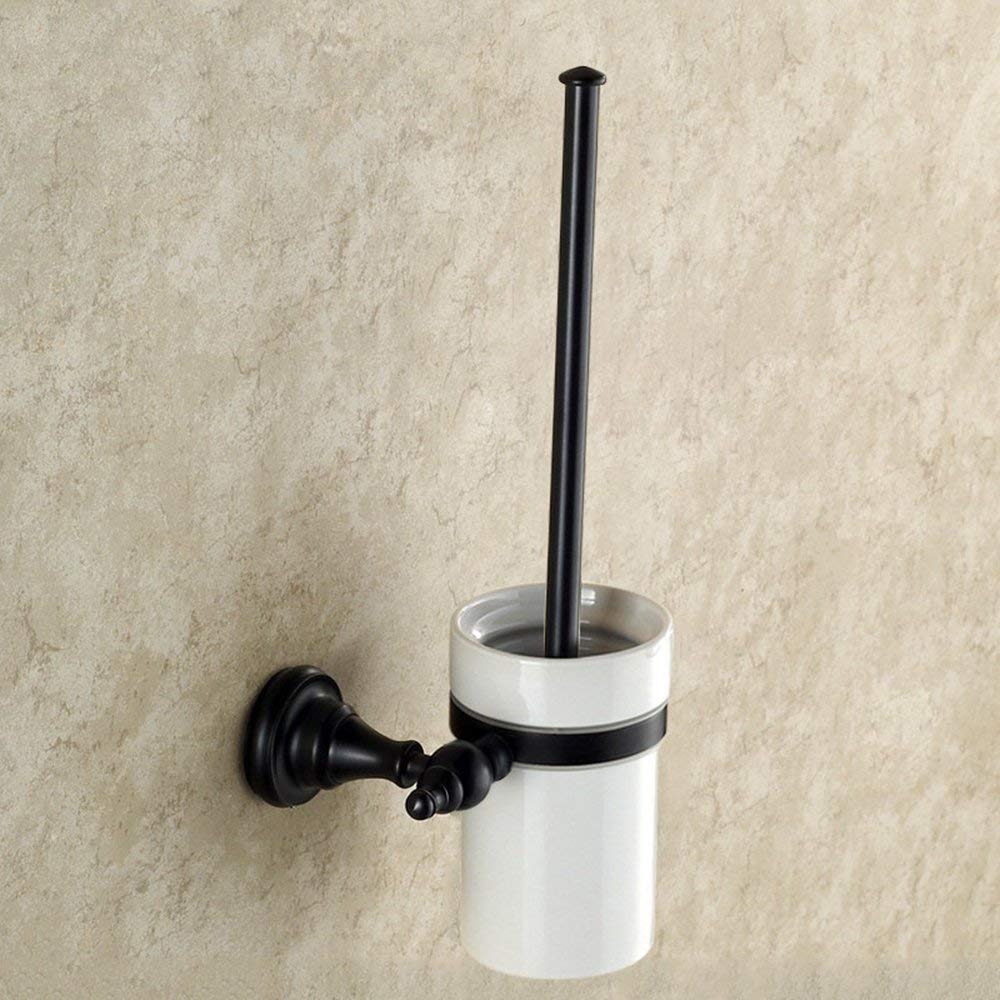 Brosse de toilette en cuivre chromé GZZ, l'élégance durable d'un support en verre givré