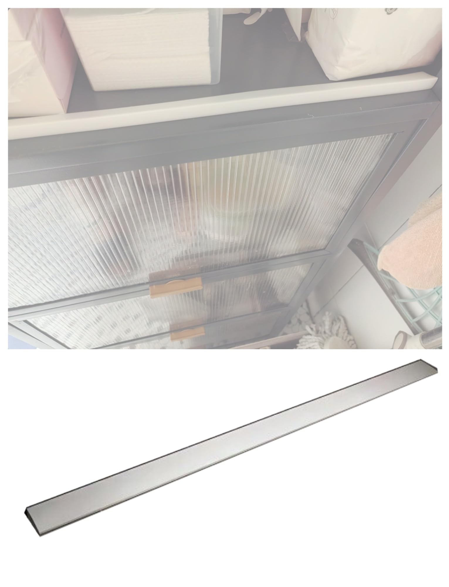 Tira de sellado de suelo con forma de triángulo de silicona sólida de 2 pulgadas, barrera de agua autoadhesiva for baño, sello de umbral for cocina(1.8x5x200 centimeter)