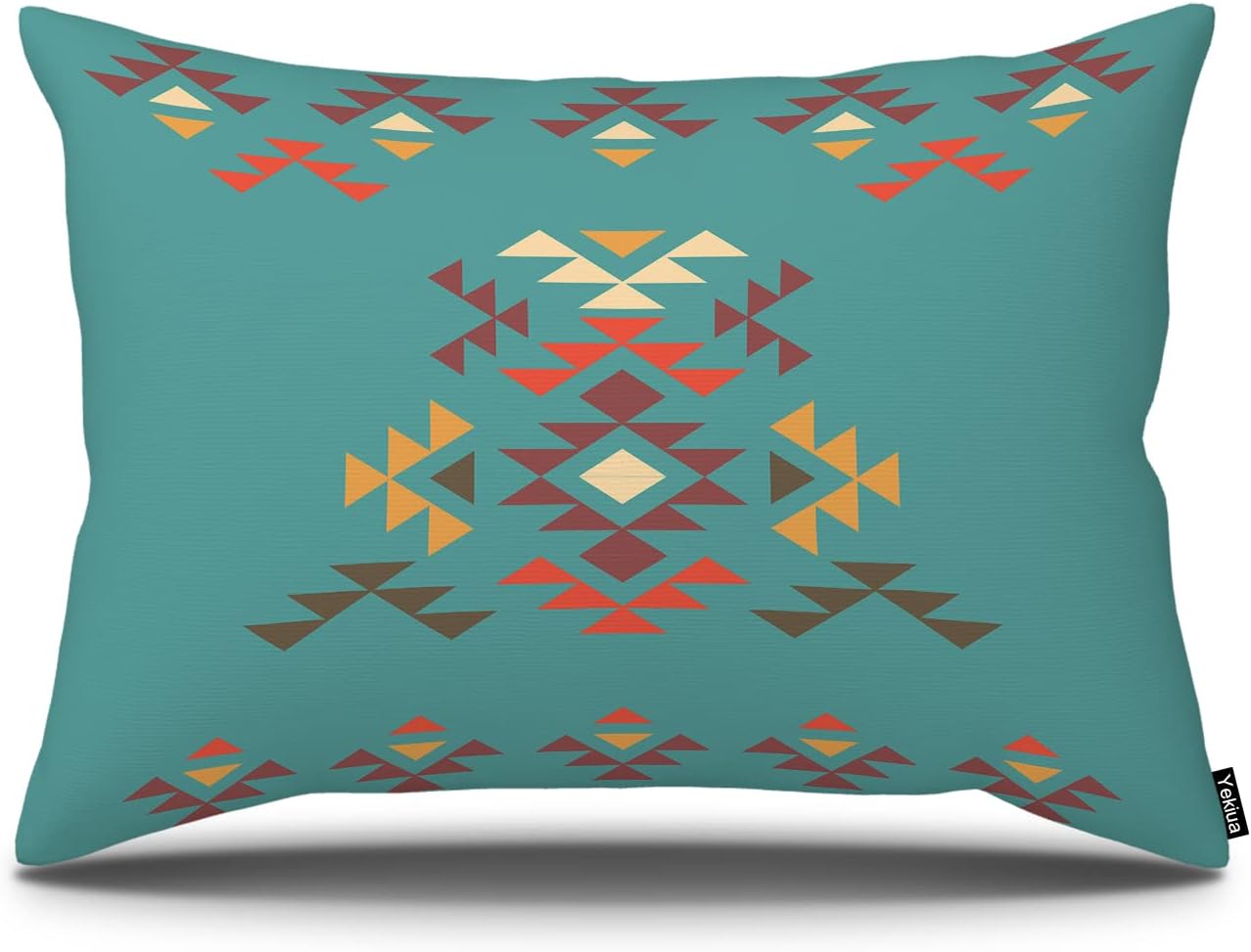 Yekiua Colorful Navajo Pattern Throw Pillow Covers Tribal