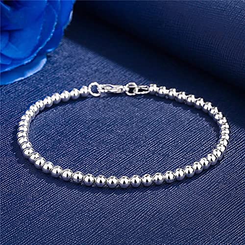 Bracelet argent 925 femme perles 4mm : le cadeau de mariage idéal
