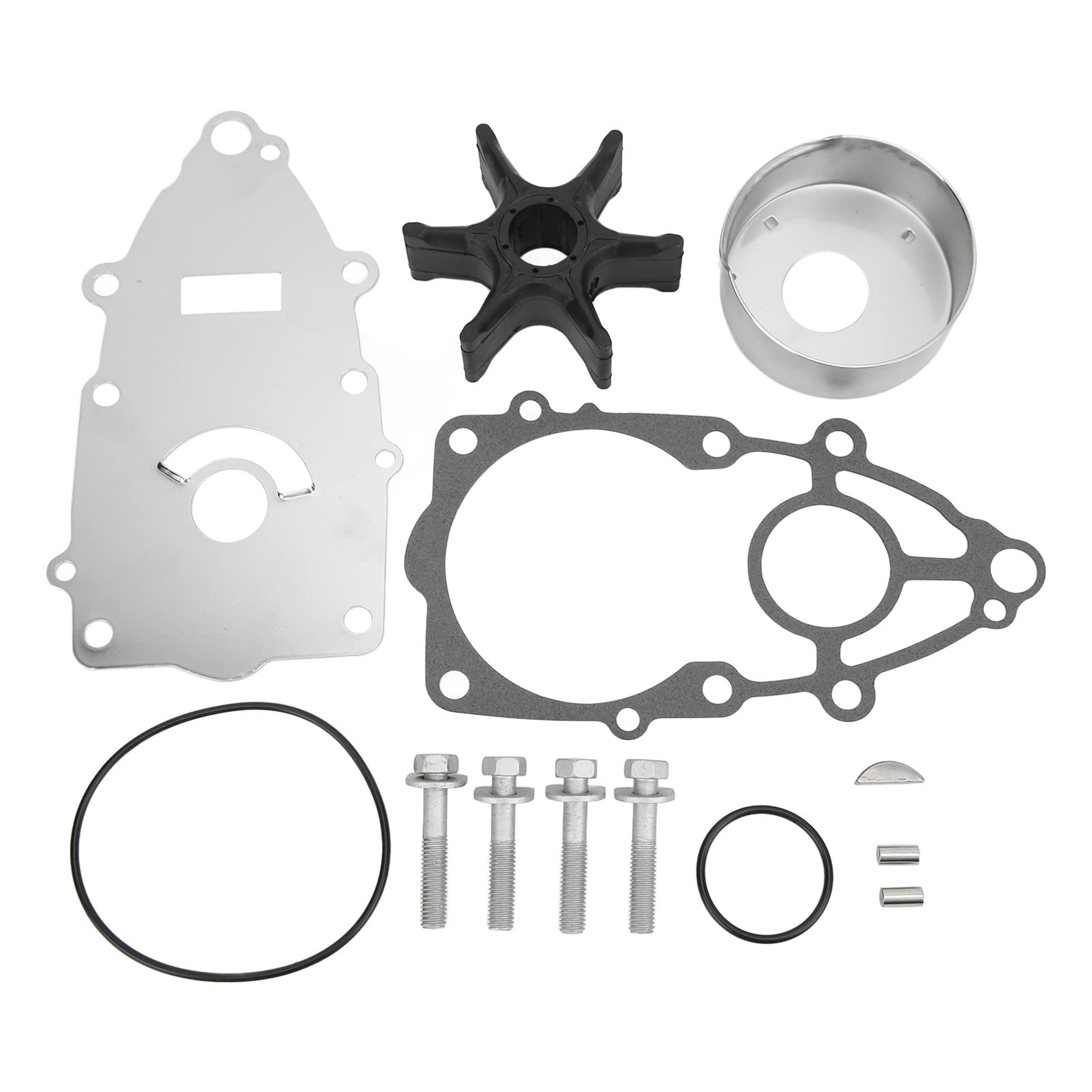 Kit Girante Pompa, Set Ricostruzione Pompa Acqua con Guarnizione Compatibile con Yamaha VZ200 VZ225 VZ250 VZ300, Ricambi per Motore Fuoribordo e Circuito Raffreddamento