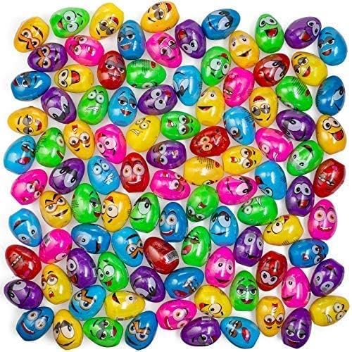 Plastic Easter Eggs Filled With Candy - Prefilled Surprise Egg for Kids and Toddlers - Eggs Pre Stuffed with Candy for Egg Hunt - Egg Men For Boys And Girls - 24 Count Bulk Basket Stocking Stuffers