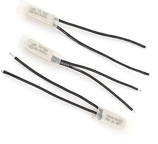 Aexit 3 Pcs Outlets & Accessories KSD9700 130 Celsius Normal Close Bimetal Outlet Switches Temperature Switch