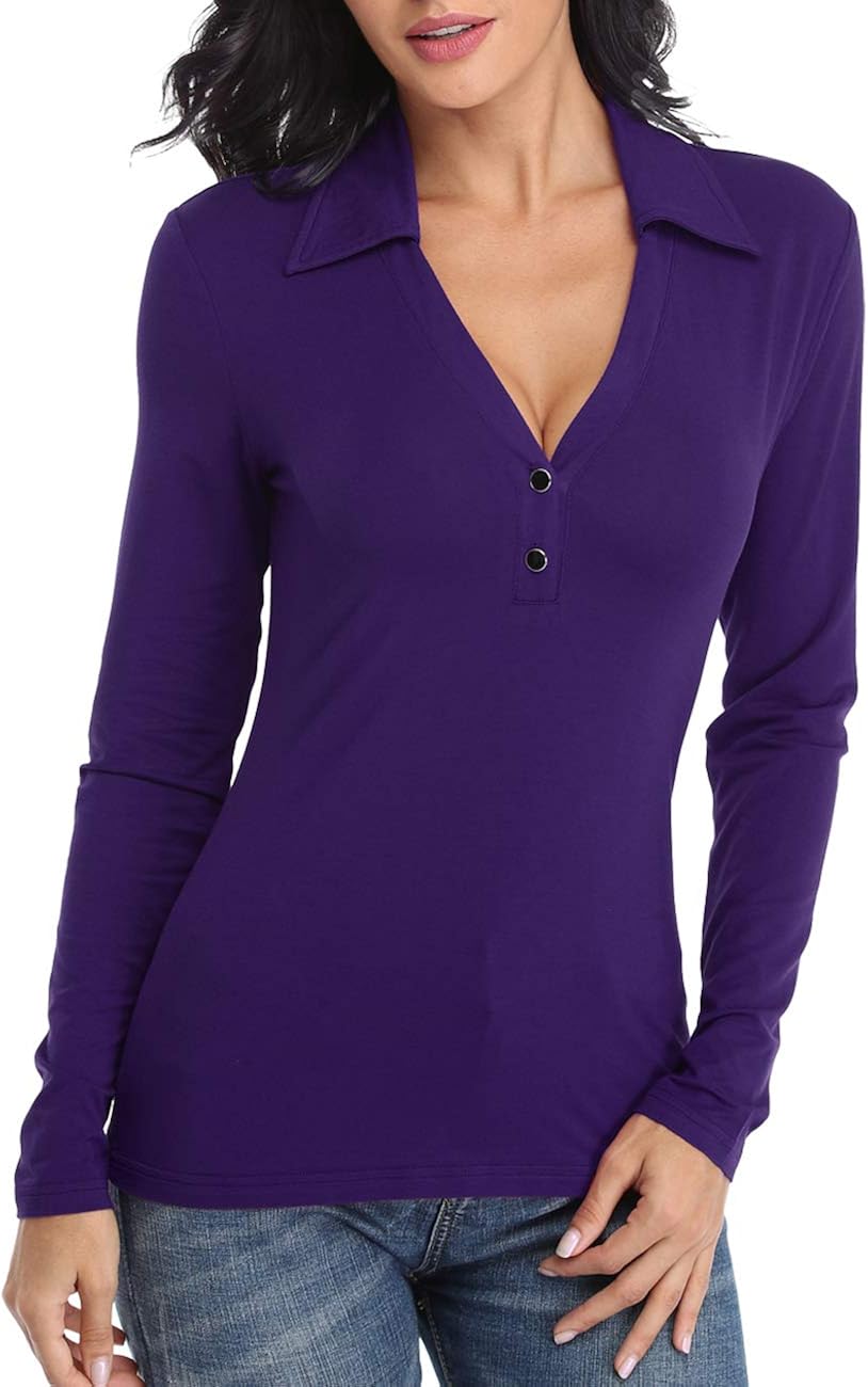 Buy Dilgul Women Long Sleeve V Neck 