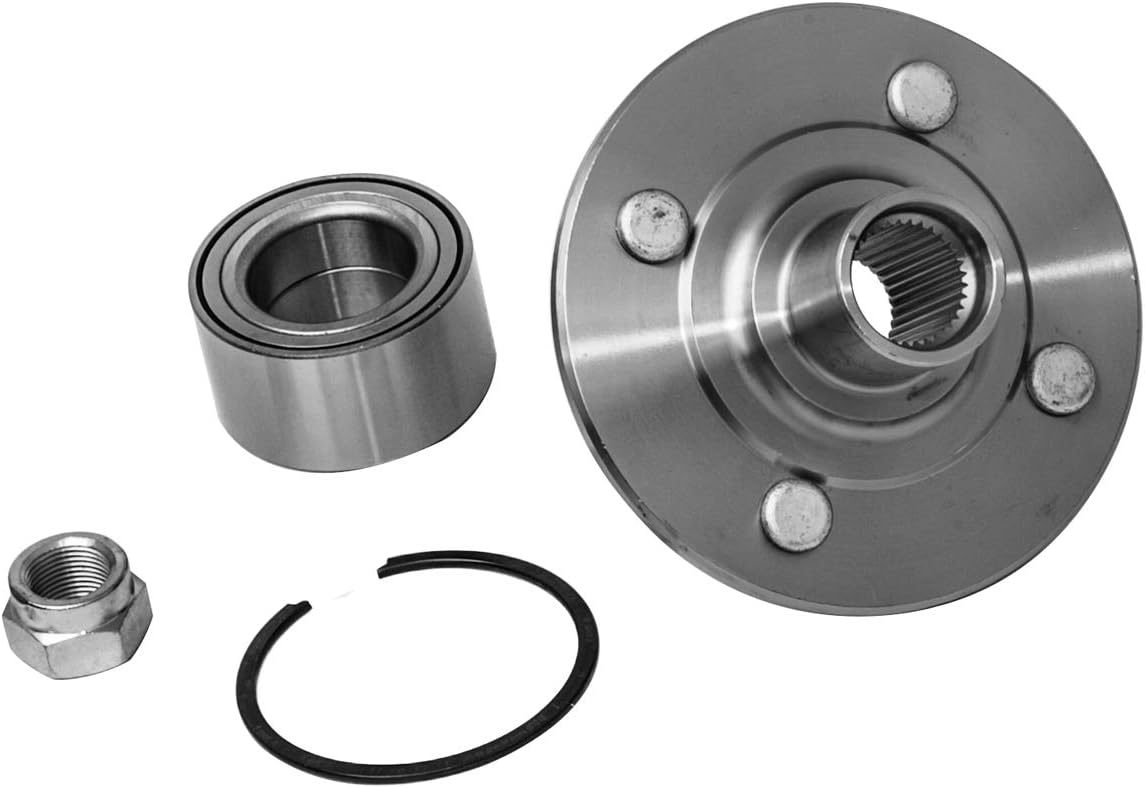 Front Wheel Hub and Bearing Assembly Left or Right Compatible Saturn SC1 SC2 SL SL1 SL2 SW1 SW2 AUQDD 518514 x2 (Pair) [ 4 Lug Hub Repair Kit ]