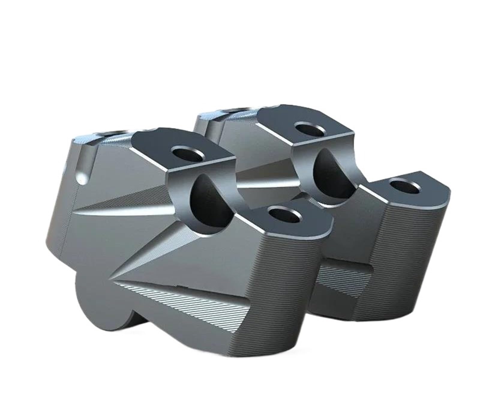 Hdhcscagh Titanium For Z400 For Z 400 For Z-400 Handlebar Riser Adapter Clamp Parts Handle Heighten Base Handlebar Heightening Handlebar Clamps Risers(Titanium)