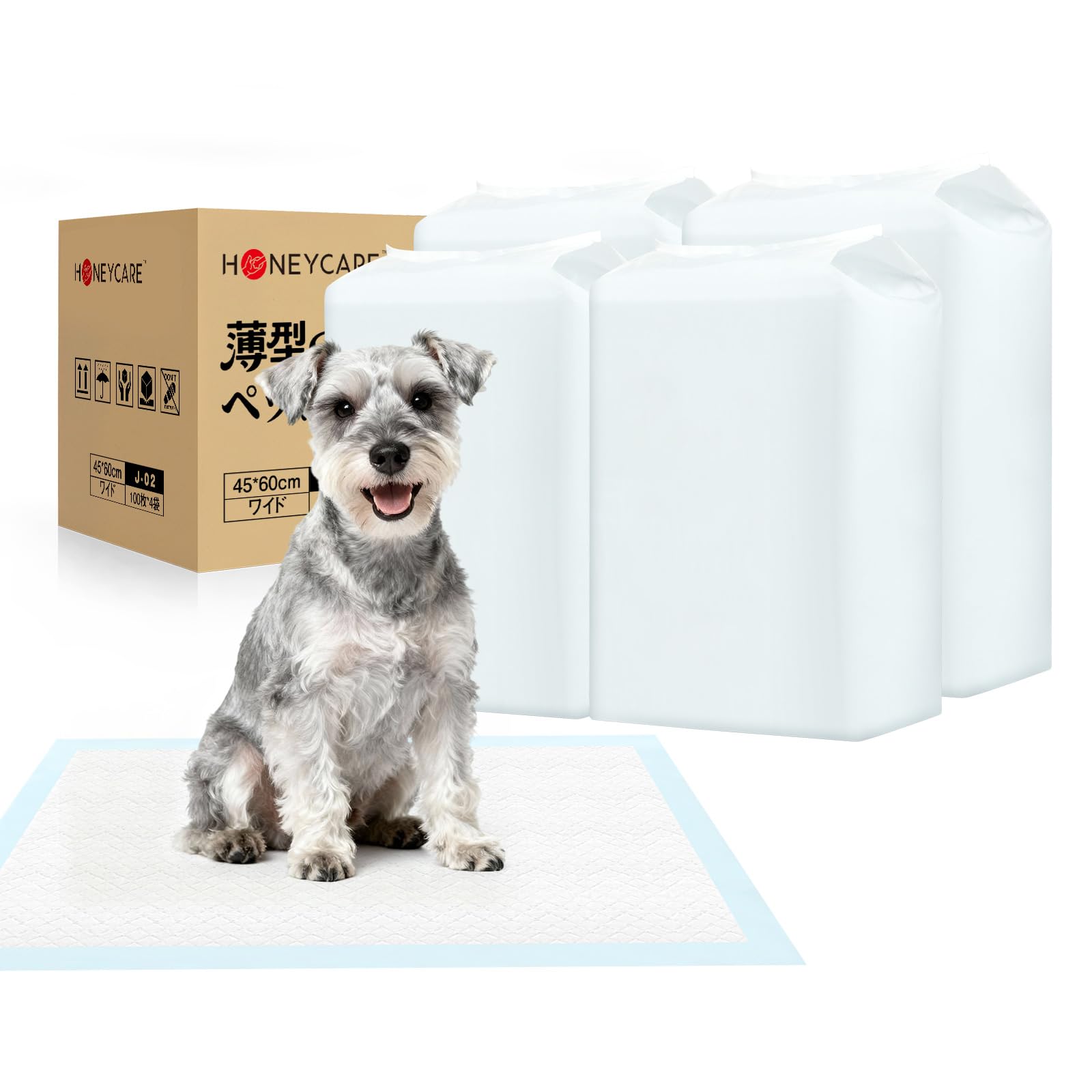 HONEYCARE ハニーケア 超薄型 ペットシーツ 1回使い捨て 犬 おしっこ…