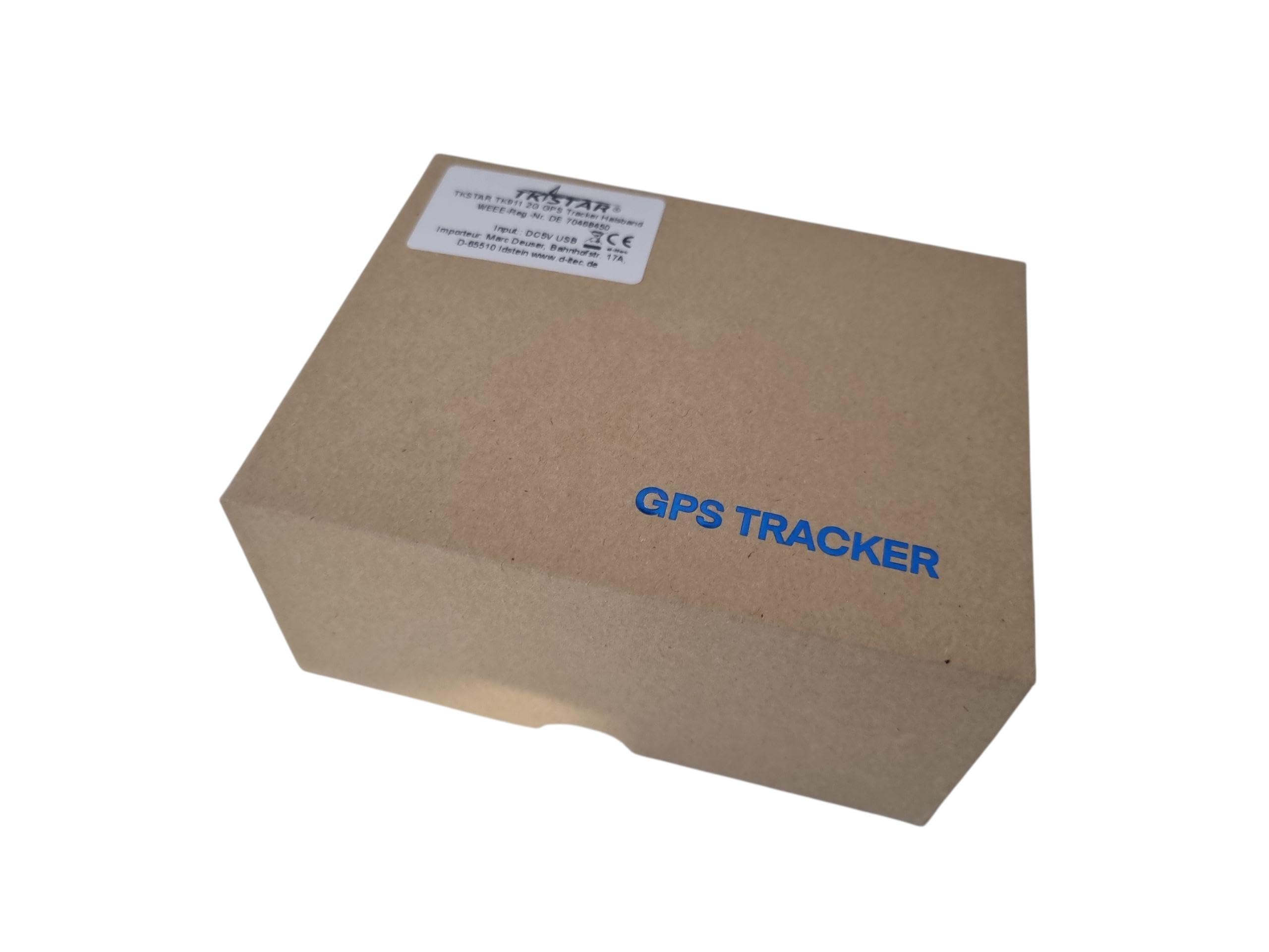 TKSTAR TK911 GPS GSM 3G 2G collar perro gato animal rastreador rastreador rastreador + batería impermeable 500 mAh / solo 33 g / seguimiento en directo sin contrato