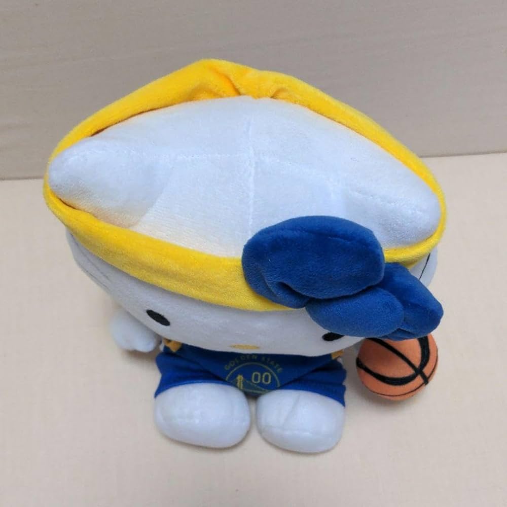 ハローキティ　NBA　ゴールデンステート　ウォリアーズ　コラボ　ぬいぐるみ ハローキティ × だるま Hello Kitty Night || @hellokitty