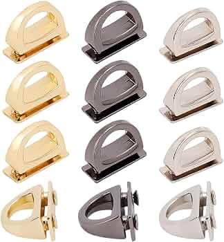 4 Fibbie Con Anello A D Per Borse In Metallo Oro Chiaro, Connettori A Vite Per Tracolla, Accessori Fai Da Te Per Borse E Zaini, 18mm