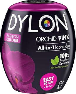 Dylon New, Colour of The Year, Washing Machine Fabric Dye Pod for Clothes & Soft Furnishings - Orchid Pink (2856880)