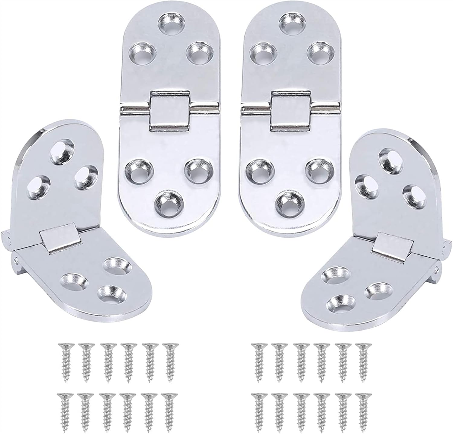 4Pcs Zinc Alloy Flap Hinge Flap Table Countertop Hinge Concealed Hinge