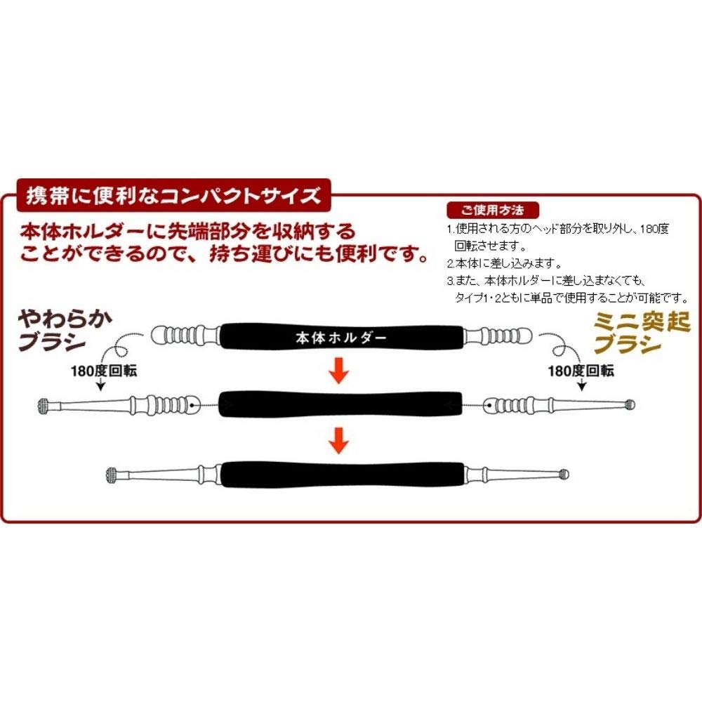 Amazon.co.jp: 悟空の如意棒 くろ みみかき 新体感 2種のブラシが
