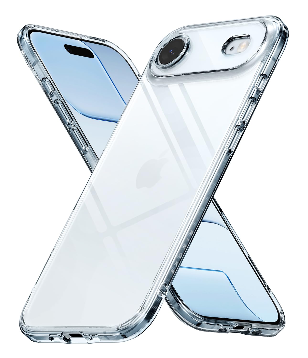 Ringke Fusion for iPhone Air Case, [Long Lasting Transparency] Minimal Yellowing Transparent Shockproof TPU Bumper Protective Cover with Precise Camera Cutouts - Clear