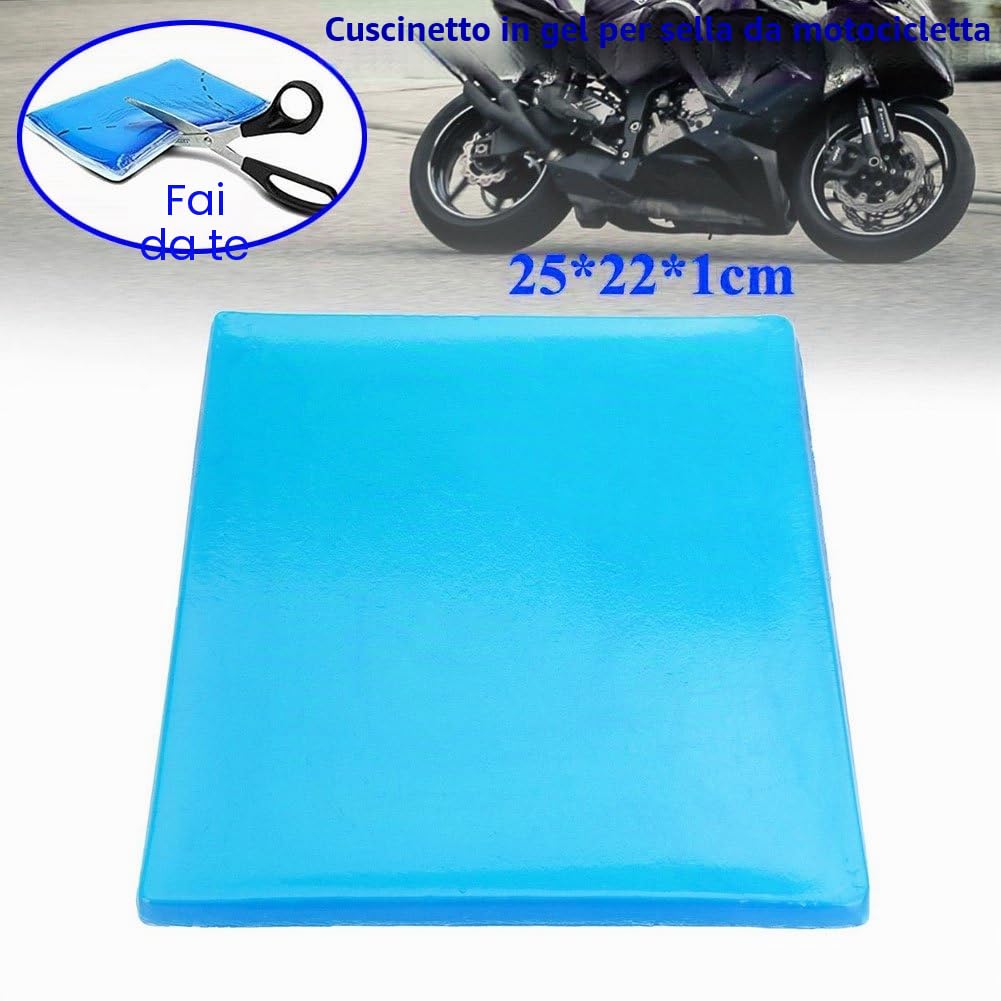 Cuscinetto in gel per assorbimento degli urti per sella della moto, accessorio comodo, ammortizzante