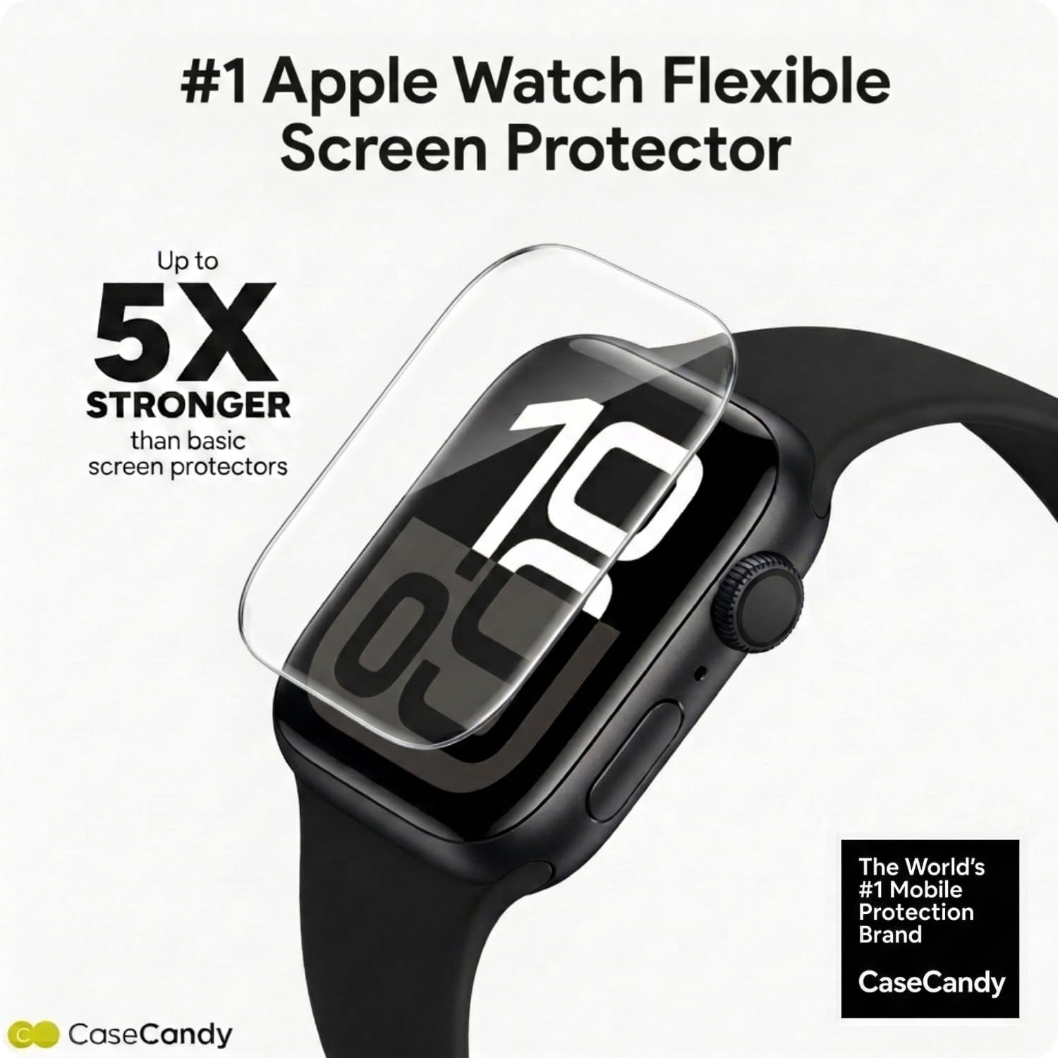 BIGFACE Casecandy® – [Pack of 2 Screen Protector Guard For Apple Watch 46mm Series 12/11/10 | HD Screen Guard for Apple Watch Series 12/ Series 11 / Series 10 46mm - HD/Easy Installation Kit — Amazon image 4