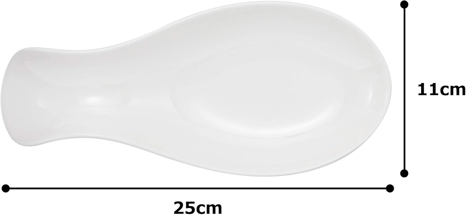 Narumi 51091-5554 Spoontray Astragalus Score, White, 9.8 inches (25 cm)
