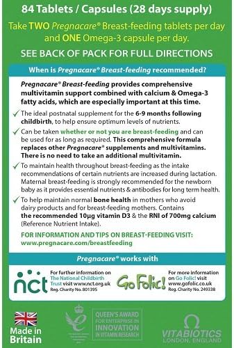 Amazon Com Vitabiotics Pregnacare Breast Feeding 84 Tablets Health Household