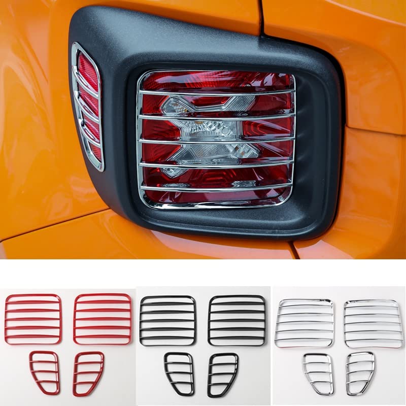Copri Fari Posteriori Per Jeep Renegade 2016-2023 - Neri, In ABS, Proteggono E Abbelliscono