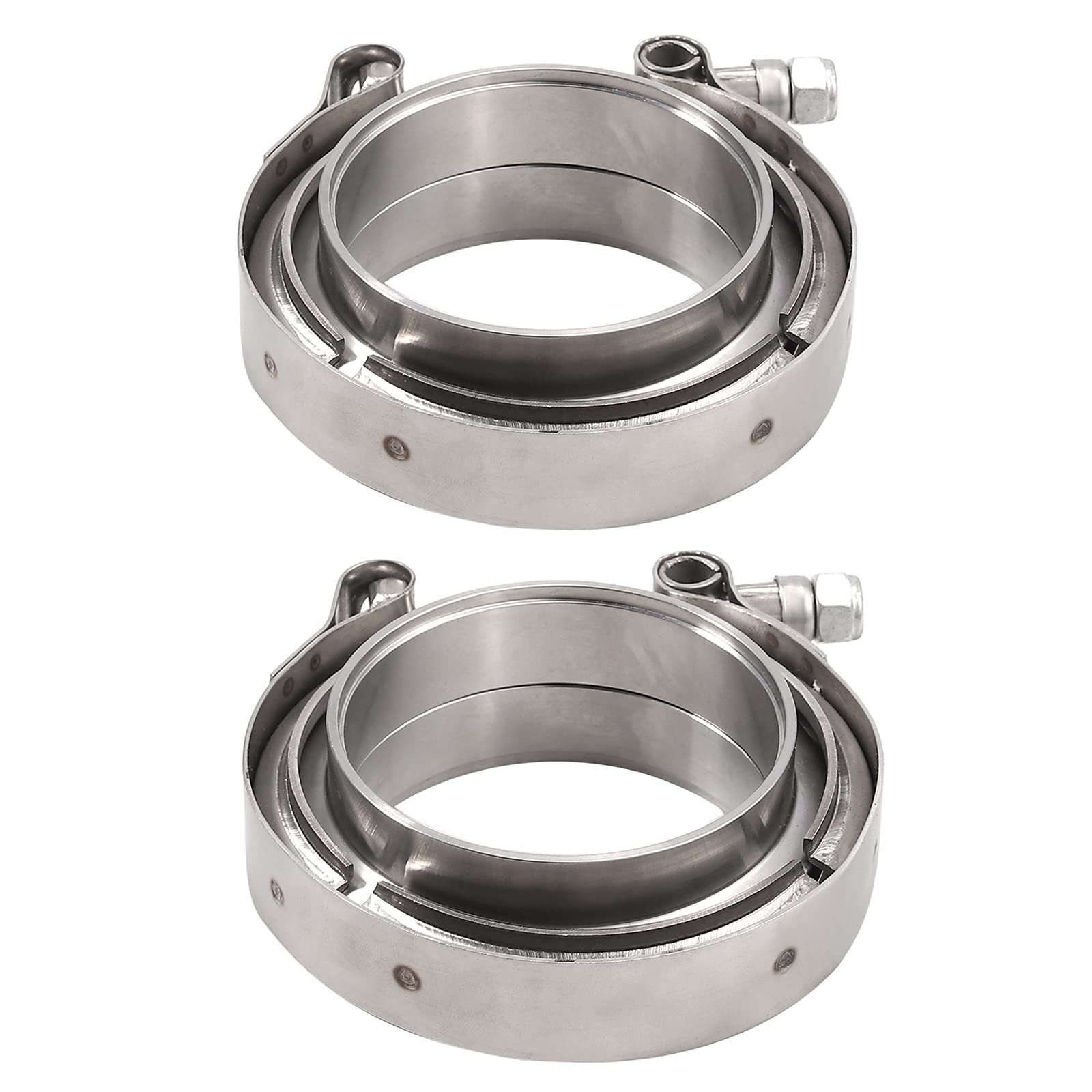 Fascia A V Fascetta Acciaio Inox 76 Mm 3 Pollici E 2 Anelli Di - Foto 7