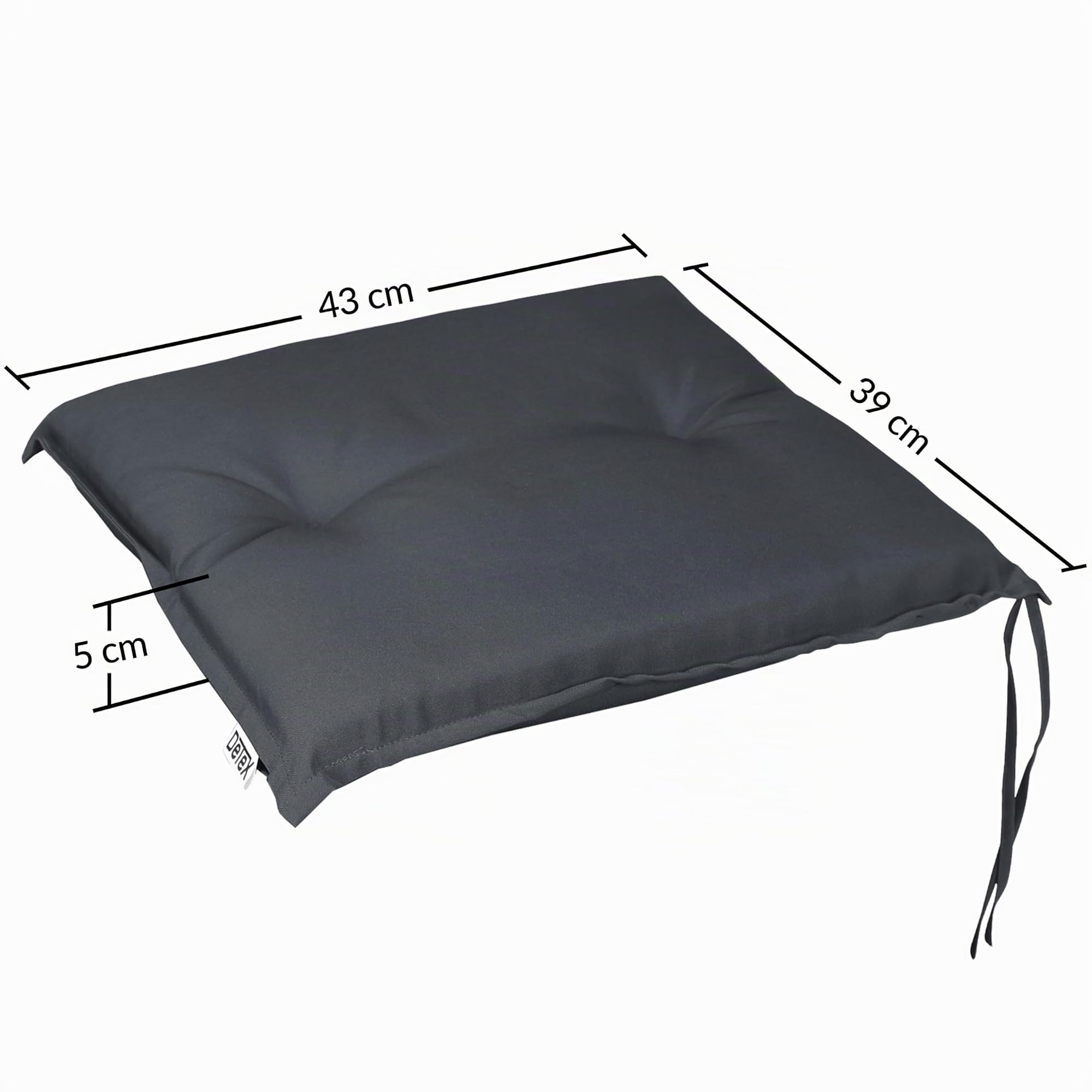 Deuba Set Cuscini Boston 6 Pezzi Idrorepellenti Coprisedia per Giardino Esterno Interno Imbottiti Comfort
