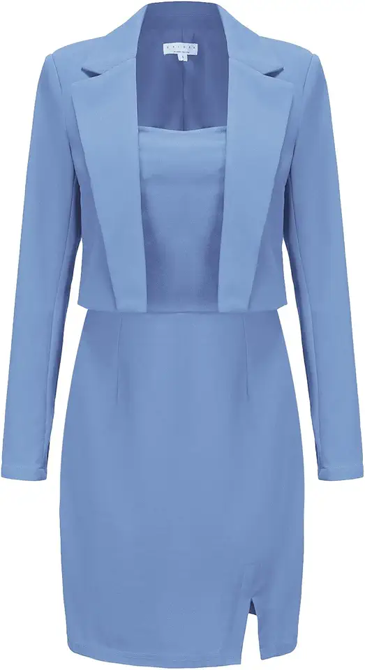 Conjunto de terno e blazer leve profissional feminino, 2 peças, roupas de trabalho e escritório