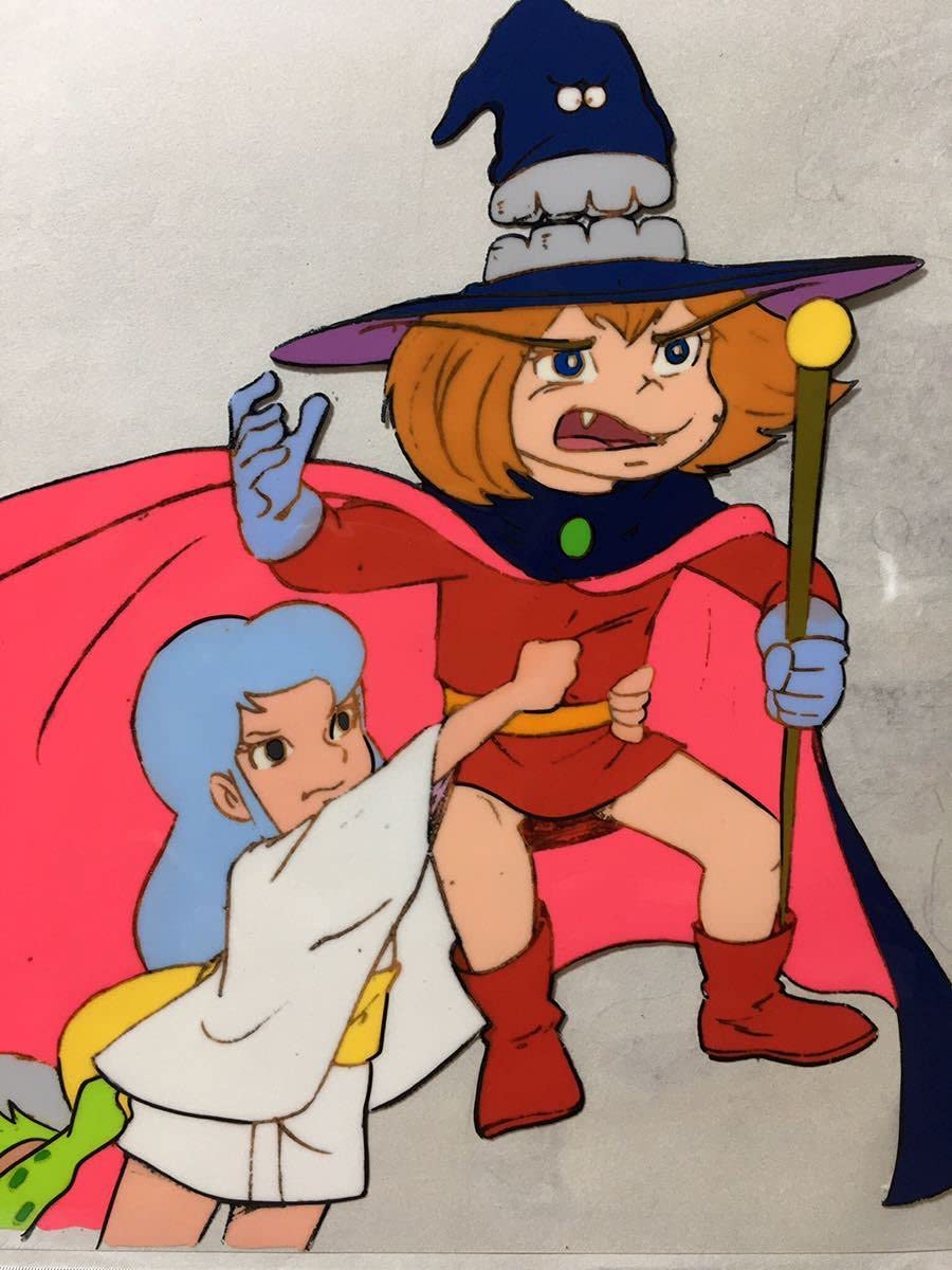 永井豪 「ドロロンえん魔くん 雪子姫 & カパエル」直筆イラスト & サイン色紙 ドロロンえん魔くん