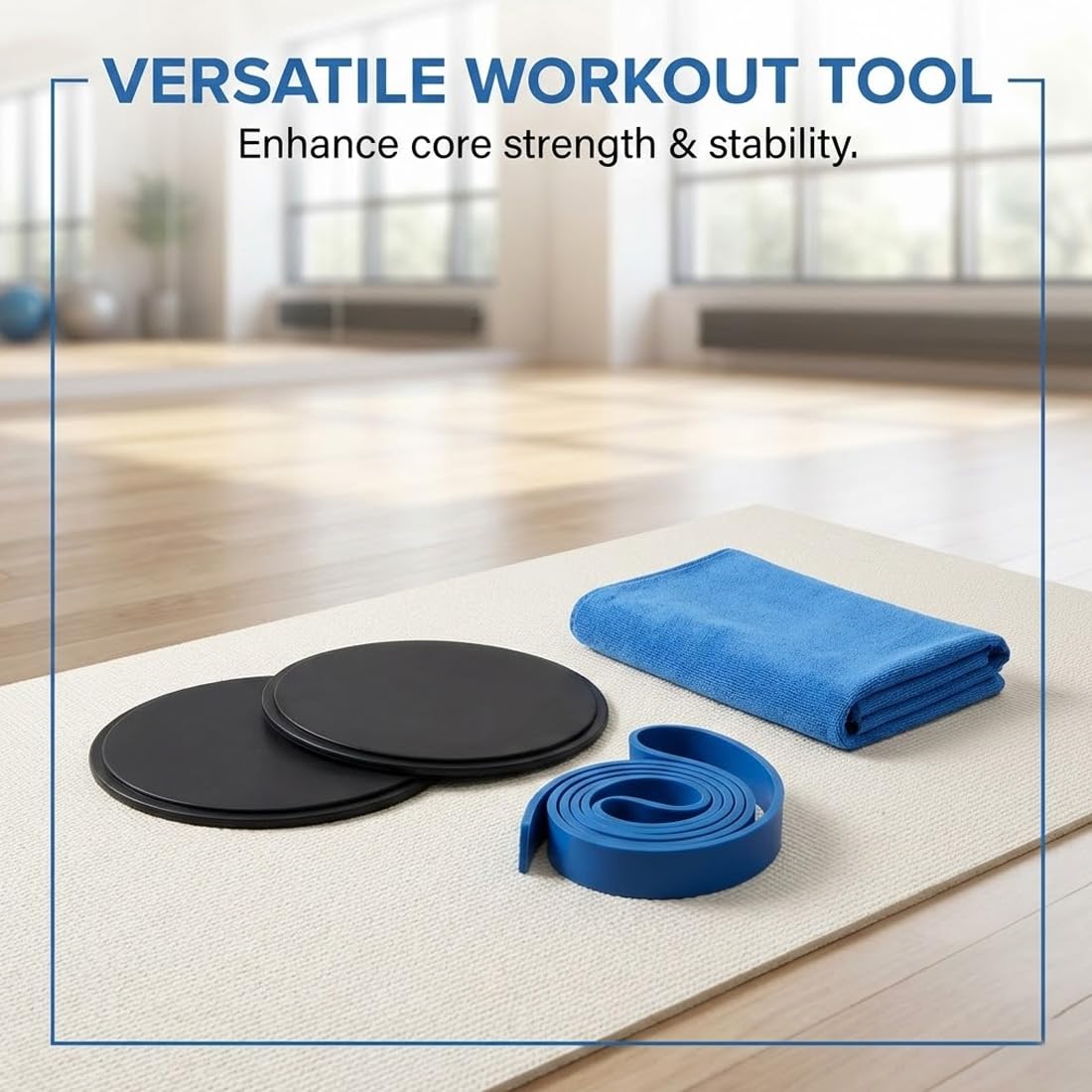 1 Pair Gliding Discs Fitness Gliding Disc Double Sided for Full Body Exercise, Use on Carpets or Wooden Floors, Core Sliders for Core Training and Home Workouts