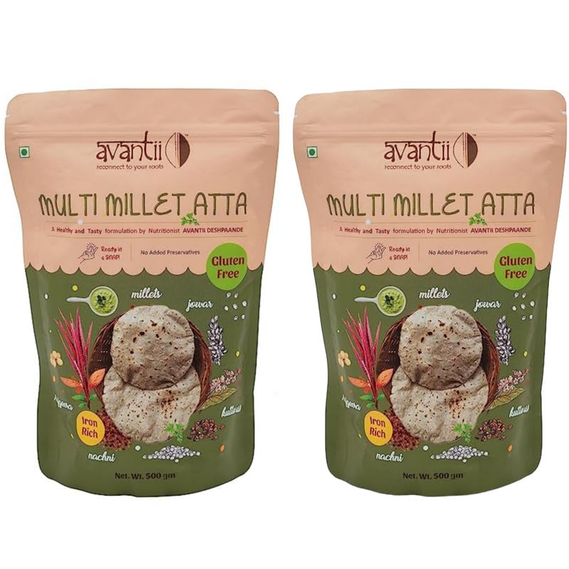 See full amazon price history chart for Avantii Mulrigrain Atta/Multi Millet Atta 500g x 2 (with Siridhanya Flour) | gluten free| Iron and fiber rich I Diabetic Friendly 1kg Avantii Mulrigrain Atta/Multi Millet Atta 500g x 2 (with Siridhanya Flour) | gluten free| Iron and fiber rich I Diabetic Friendly 1kg (B0CBKQ9PY4) Amazon Price History, Amazon Price Tracker
