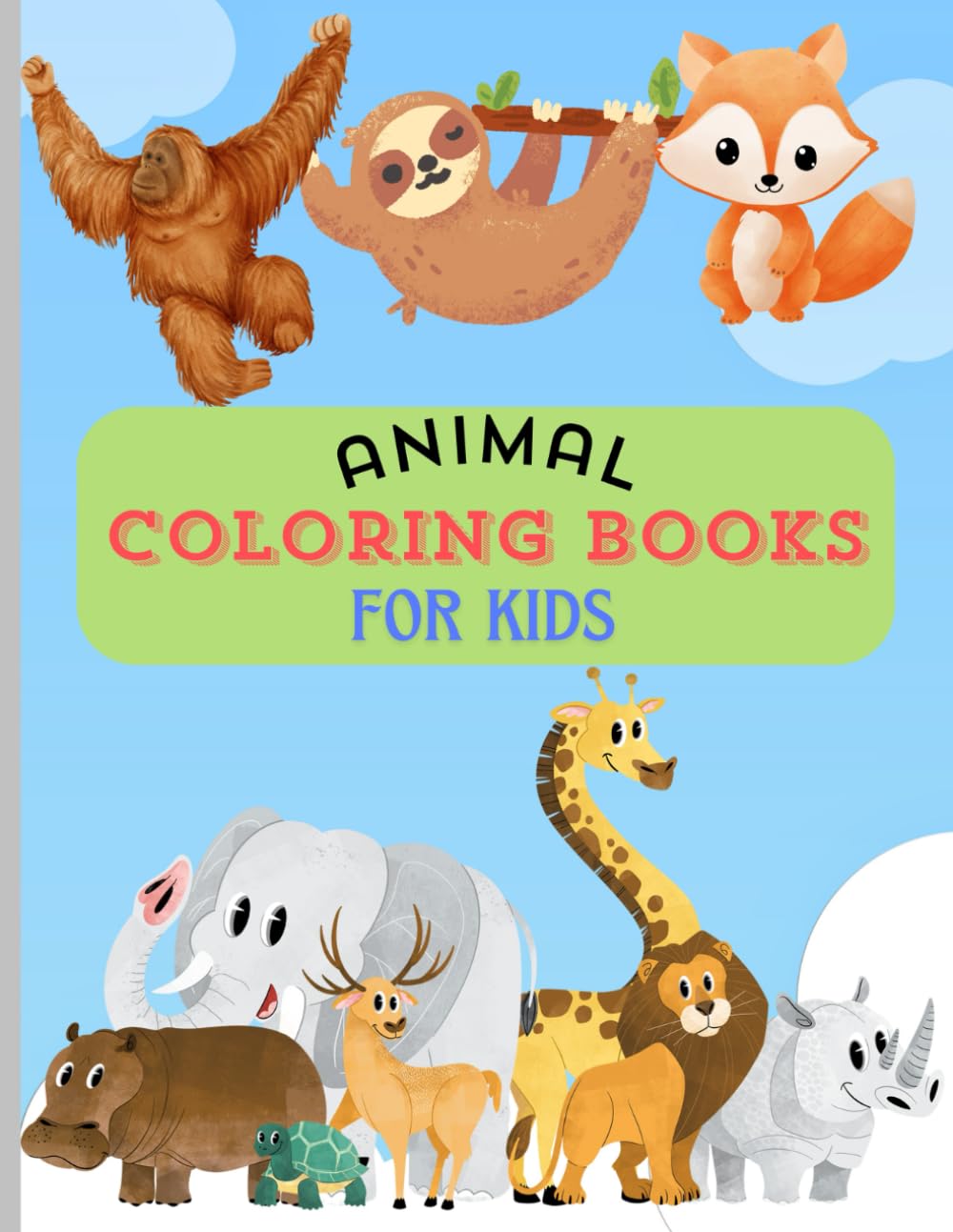 Wild Wonders: A Jungle Coloring Adventure: Animals coloring book for kids 4-8