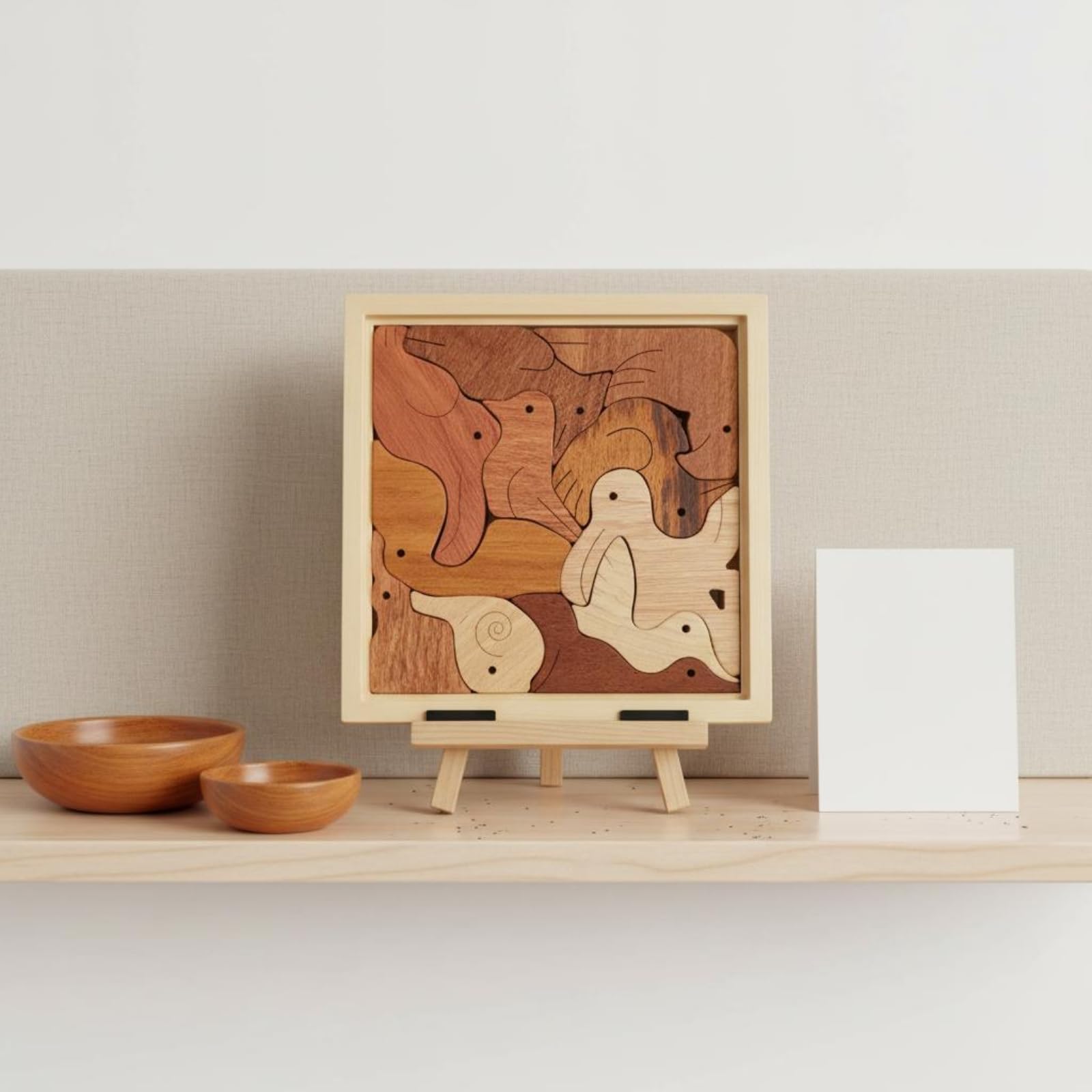 Puzzle Didattico per Bambini Rompicapo, Puzzle 3D In Legno Con Verdure