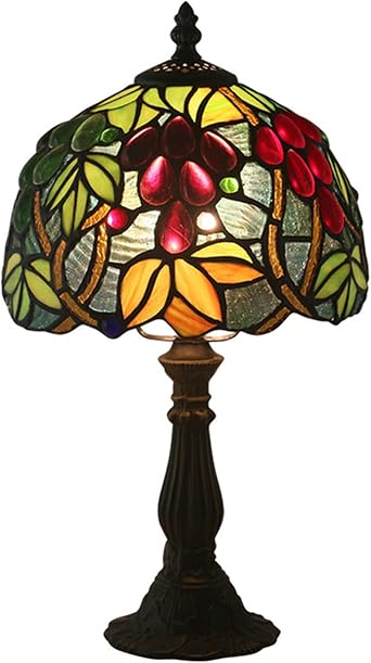 ティファニーステンドハウス ステンドグラスランプ 赤葡萄 照明 | red