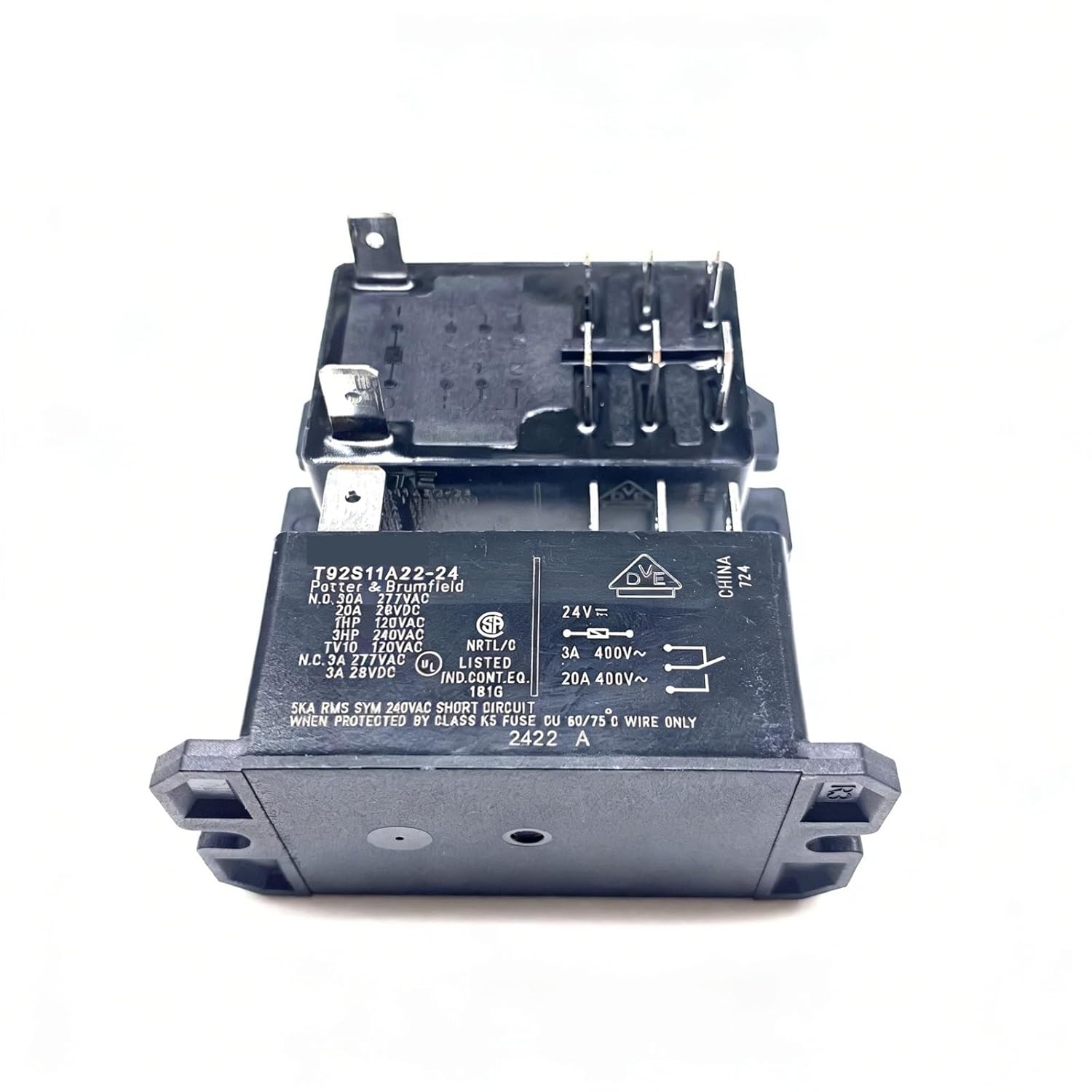 T92S11A22-24 T92S11A22-24 T92S11A22-24 3A 8Pin 24VAC 400V Relay 1Pcs