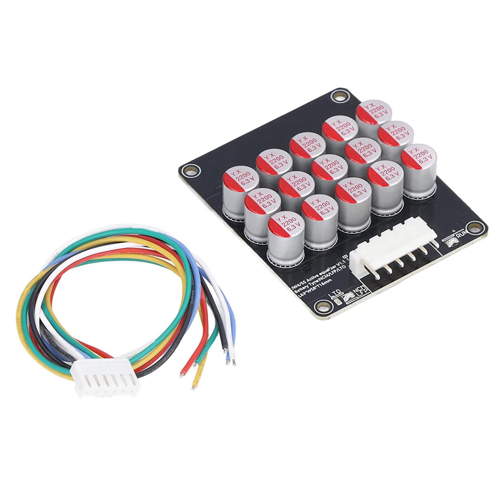 2X Equalizzatore 5S Balancer Lifepo4/Lipo/LTO Condensatore di Equalizzazione Energetica della Batteria Scheda