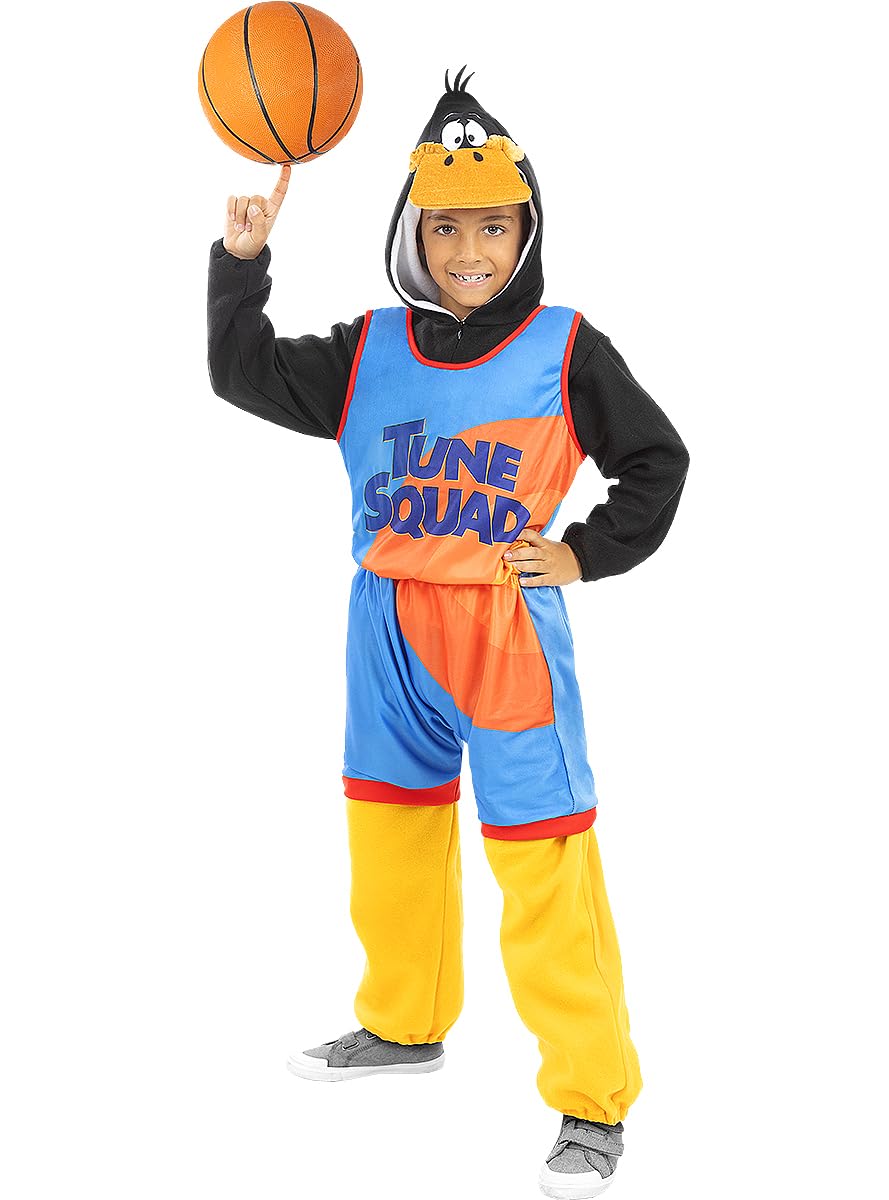 Funidelia | Costume da Daffy Duck Space Jam - Looney Tunes per bambino Cartoni Animati, Daffy Duck - Costume per Bambini e accessori per Feste, Carnevale e Halloween - Nero