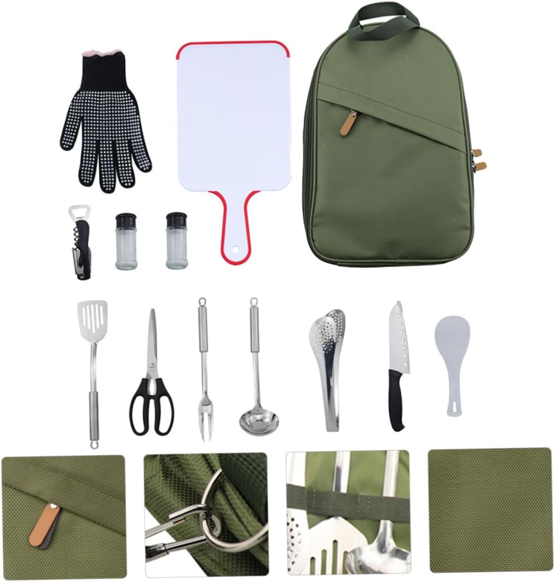 Camping Mess Kit Cutlery Storage Bag Compact and Lightweight Camping Utensils for Outdoor Adventure