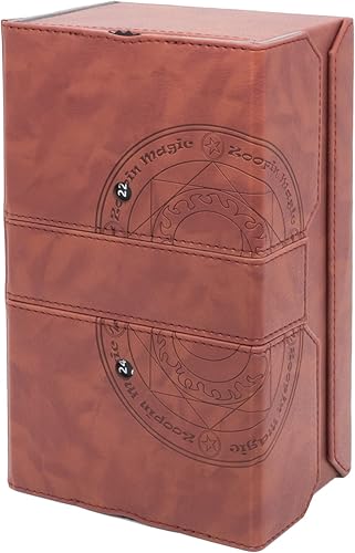 Vista 23 de Zoopin - Caja de 200 cartas para MTG, CCG, TCG, Yugioh... con dos contadores de vida integrados y dos bandejas de tarjetas más una bandeja de dados