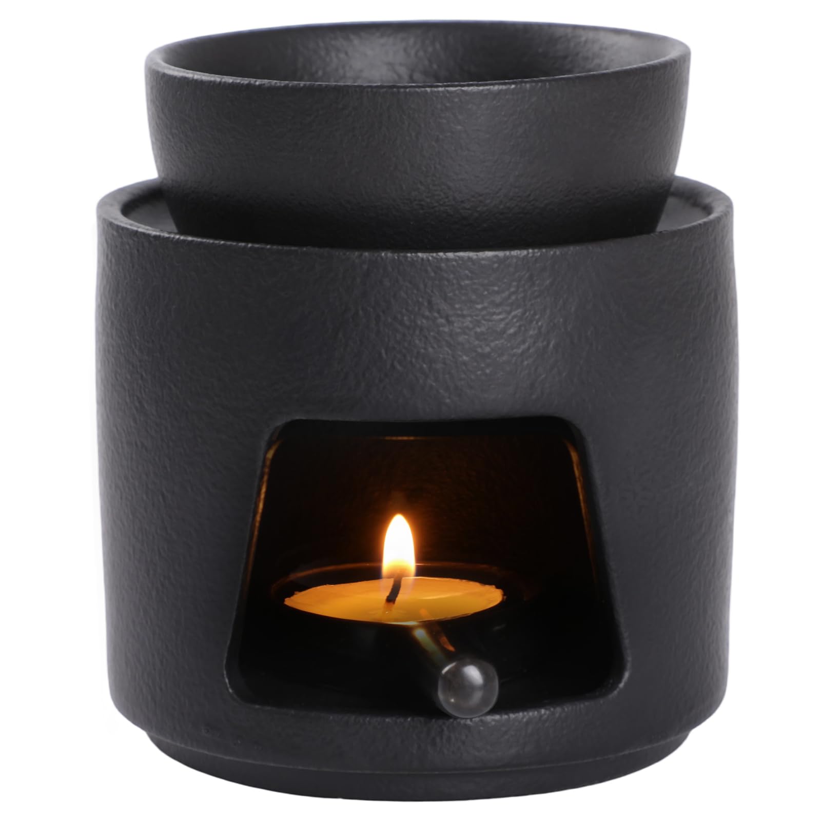 WD&CD Oil Burner Wax Melt Ceramic Aroma Diffuser Matte Black
