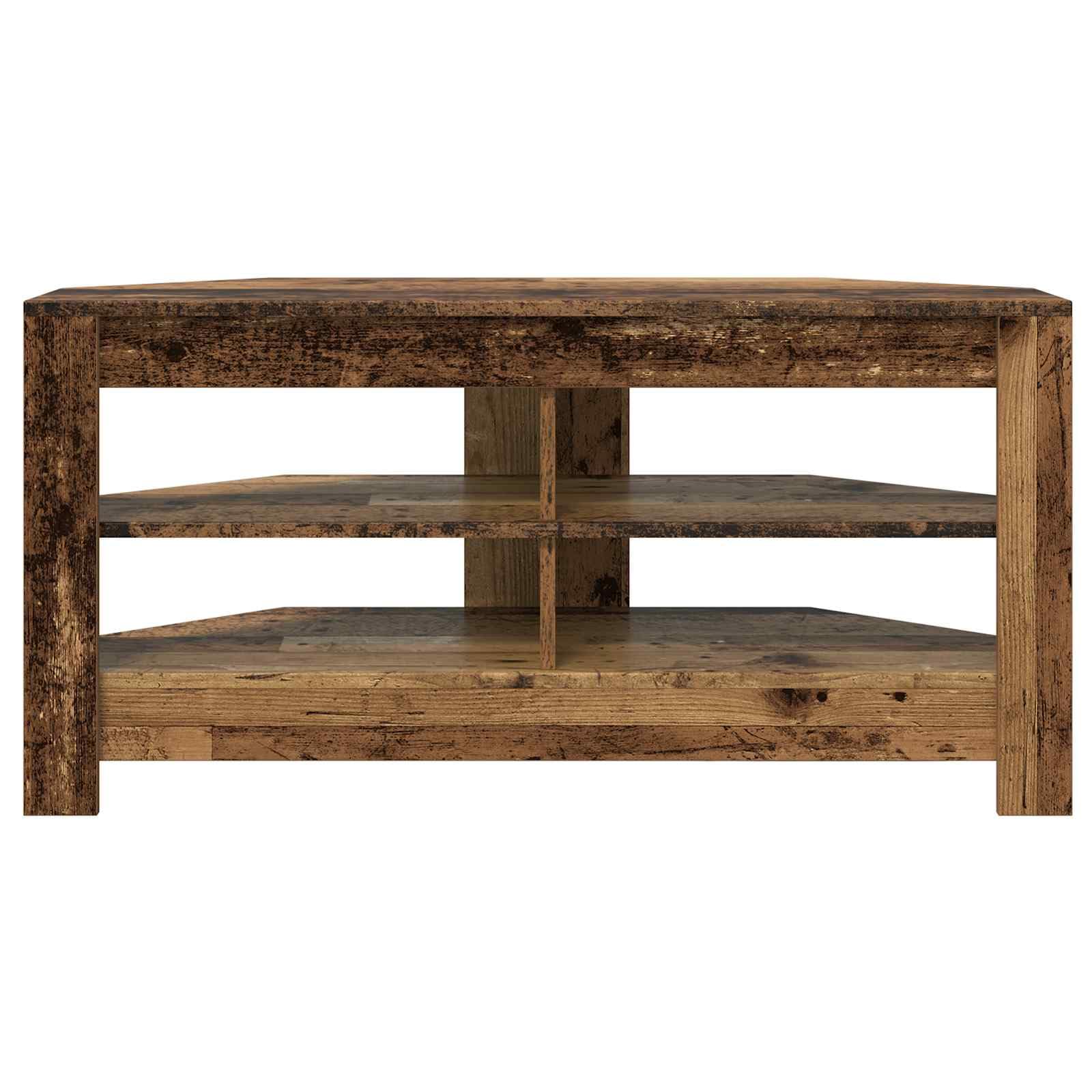 vidaXL RogowaSzafkanaTelewizor 102 x 40,5 x 45 cm Stare drewno