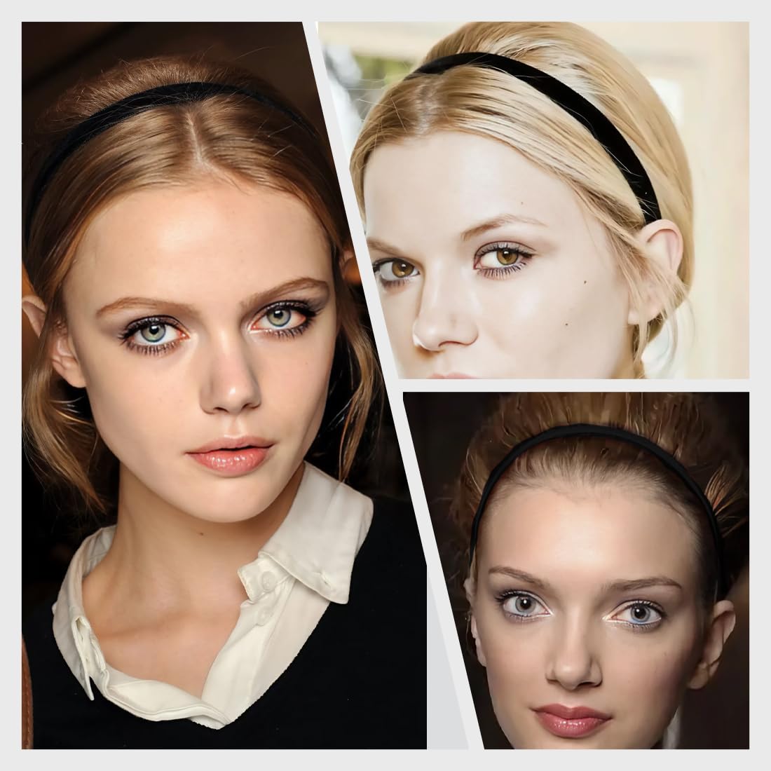 Cerchietti Per Capelli A Zig-Zag - Set Di 4 Colorati Per Uomo E Donna