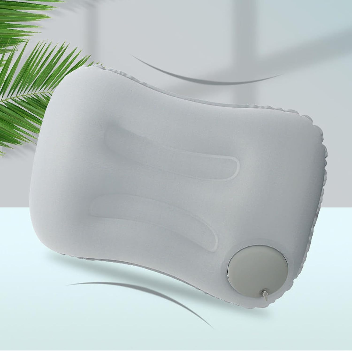 Polyester Comfort Ultralight Inflatable by Pressing Air Pillow - Compact, Ergonomic Pillow for Neck Head Lumbar Support for Travel, Camping, Home, Office.(Multicolor)-image-14