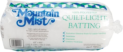Mountain Mist Quilt-Light Polyester Batting, Crib/Craft 45-inch-by-60-inch