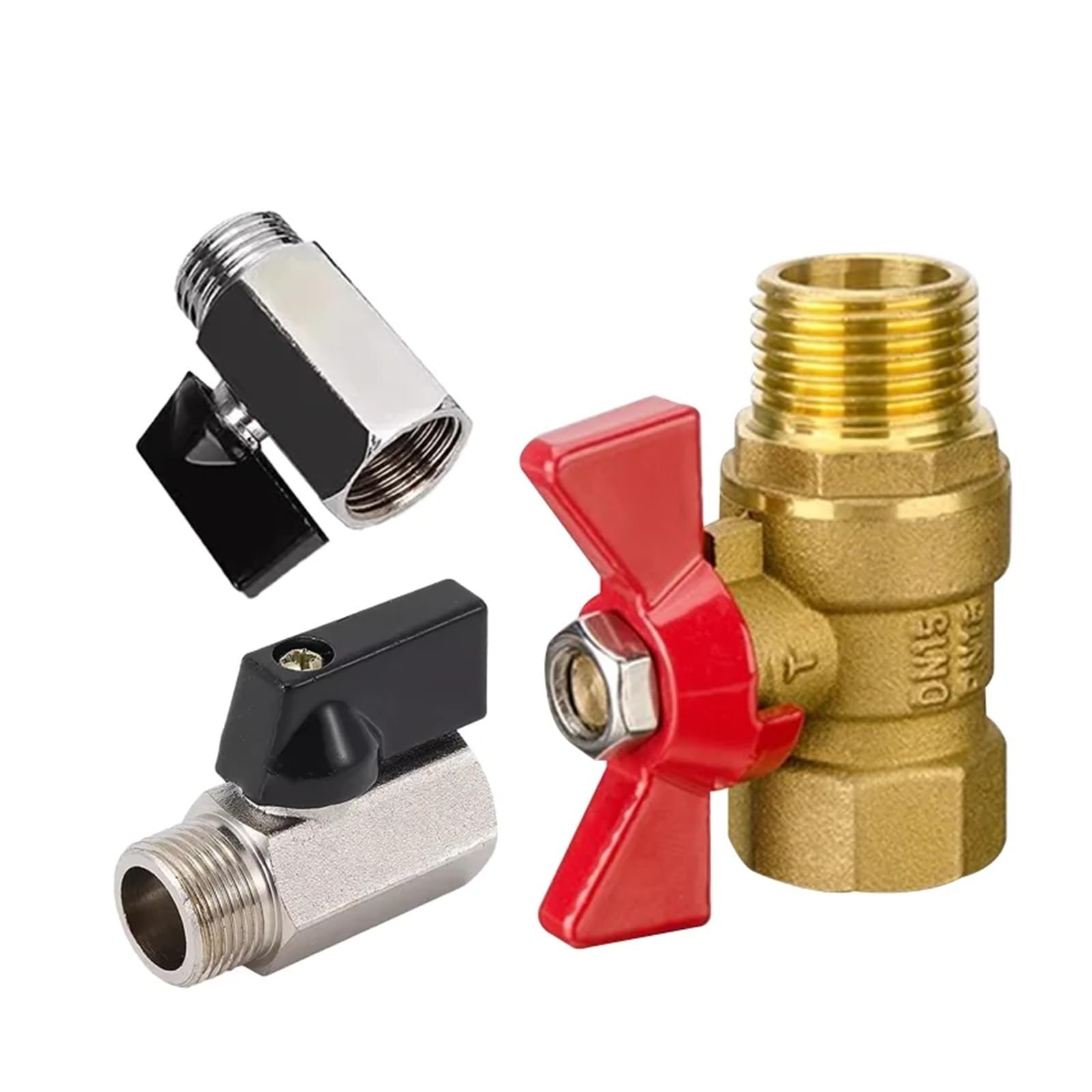 Vanne d'arrêt 1/4" laiton mâle pour éliminer les fuites d'air de votre compresseur - 20 pièces