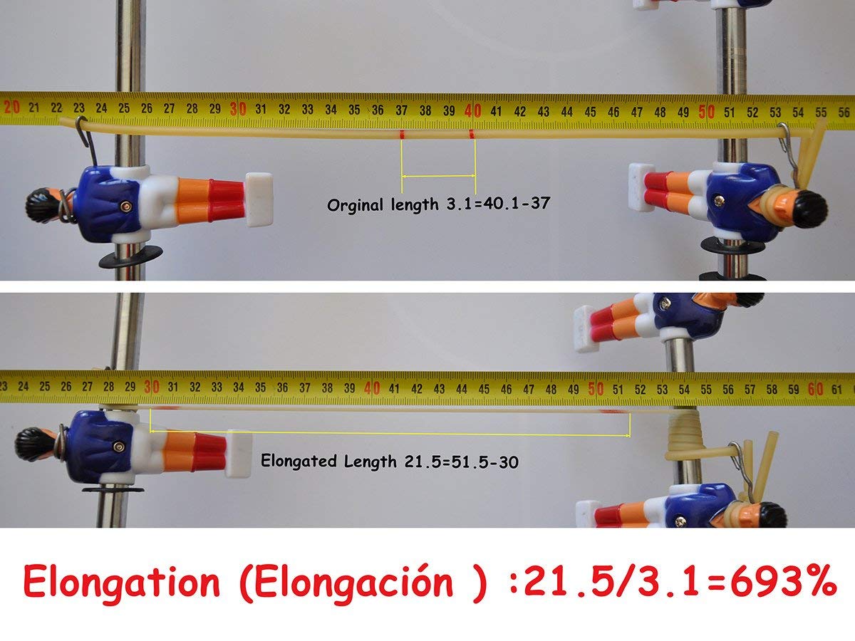 GM&BW 10m o 5m Tirachinas Gomas -Tubo Elástico de Látex Natural con Alargamiento Máximo del 700% - para Hacer Catapulta Profesionales (o Niños) para Cazar o Competicion o Recambio,