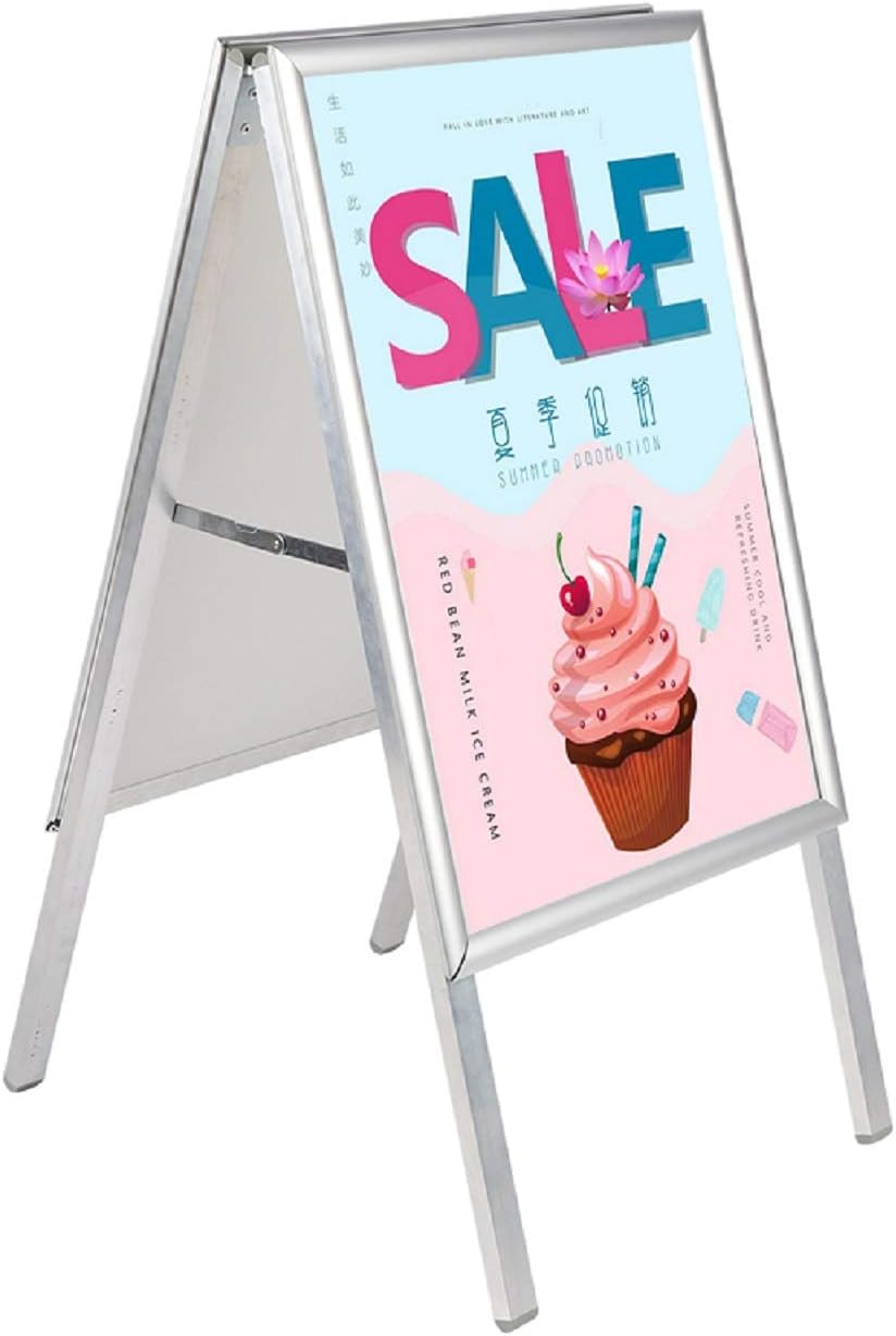 Yorking A2 Board Sign Display Pavement Board Double Aluminum with Waterproof Covering Display Stands