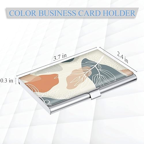 Miniatura 2 de Portafolios para Tarjetas de Visita, Impresión en Color para Hombres y Mujeres, Organizador Ultradelgado de Tarjetas de Negocio de Metal